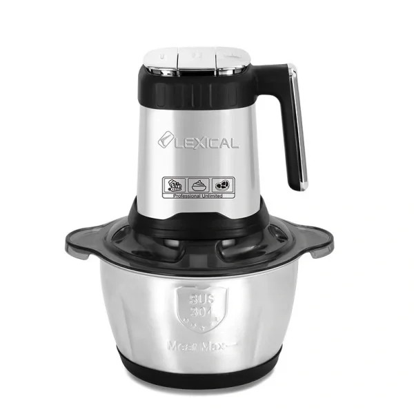 Hachoir Électrique 2L en Inox – Lexical LCH-1946 | Puissant & Durable pour Cuisine