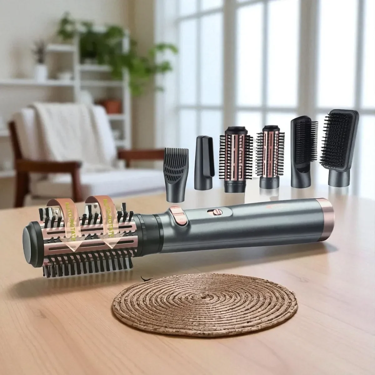 coffret Brosse Cheveux Multifonction 1000W 8en1 – Florence HK401