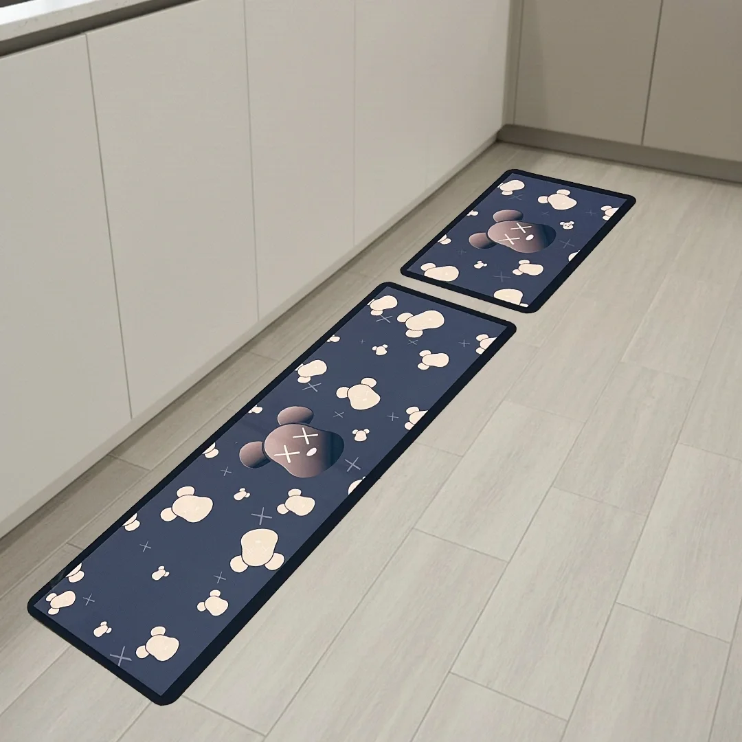 Tapis de cuisine 2 Pièces (120×38 cm et 59×38 cm)