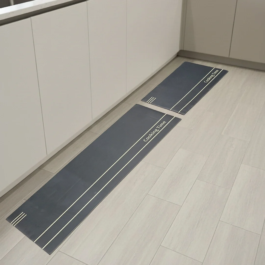 Tapis de cuisine 2 Pièces (120×38 cm et 59×38 cm)