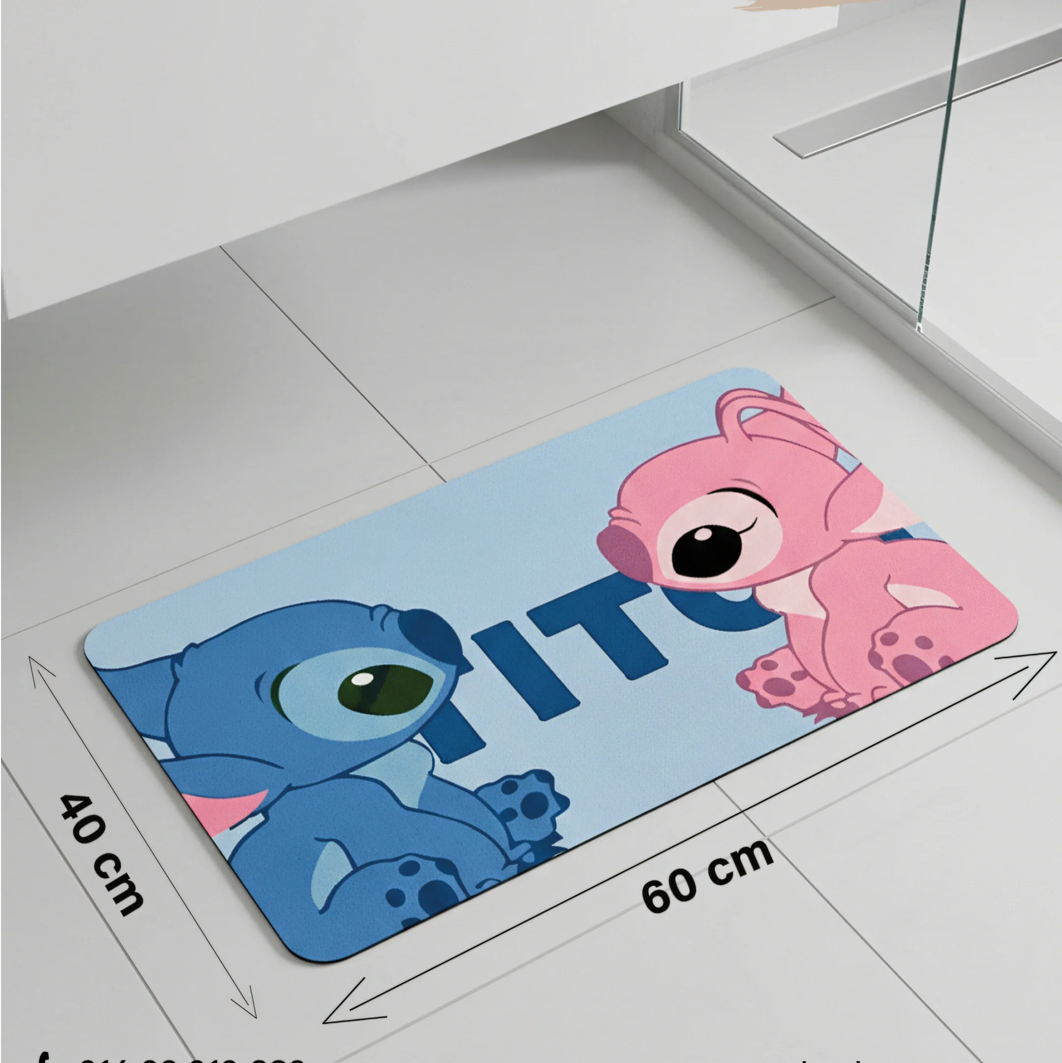 Tapis Absorbant – 40×60 cm – Anti-dérapant