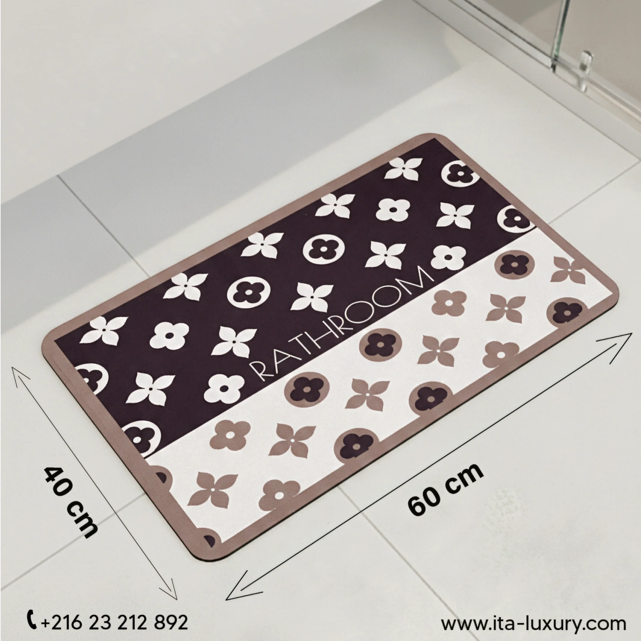 Tapis Absorbant – 40×60 cm – Anti-dérapant