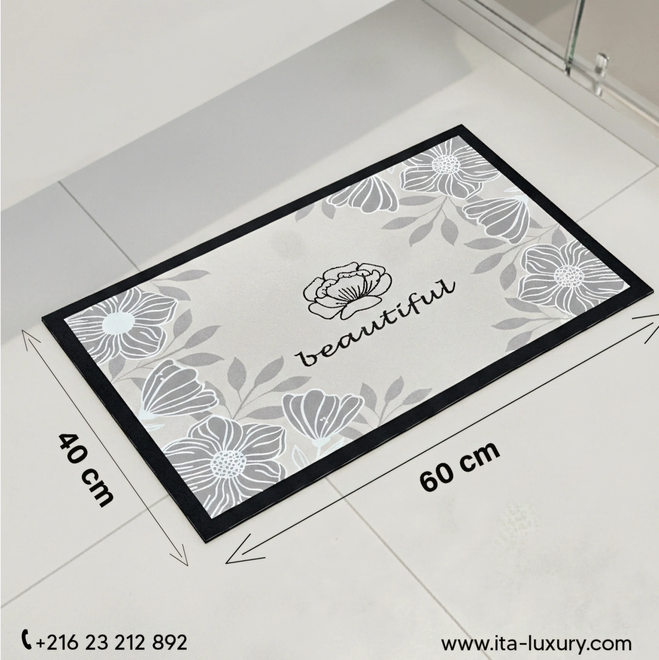Tapis Absorbant – 40×60 cm – Anti-dérapant