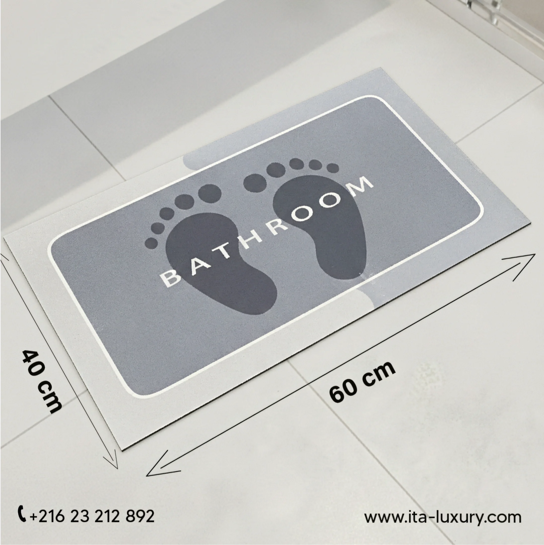 Tapis Absorbant – 40×60 cm – Anti-dérapant